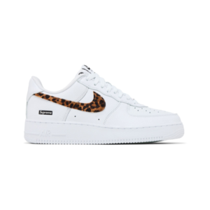 Supreme x Goodenough x Air force 1 low white cheetah print