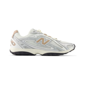 New Balance 204L in the silver metallic and flat taupe colorway