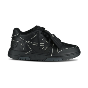 OFF-WHITE Out Of Office OOO low Tops Sartorial Stitching Black